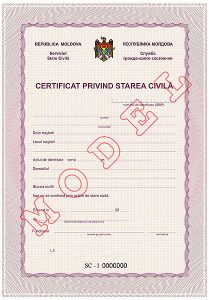 certificat de celebatar